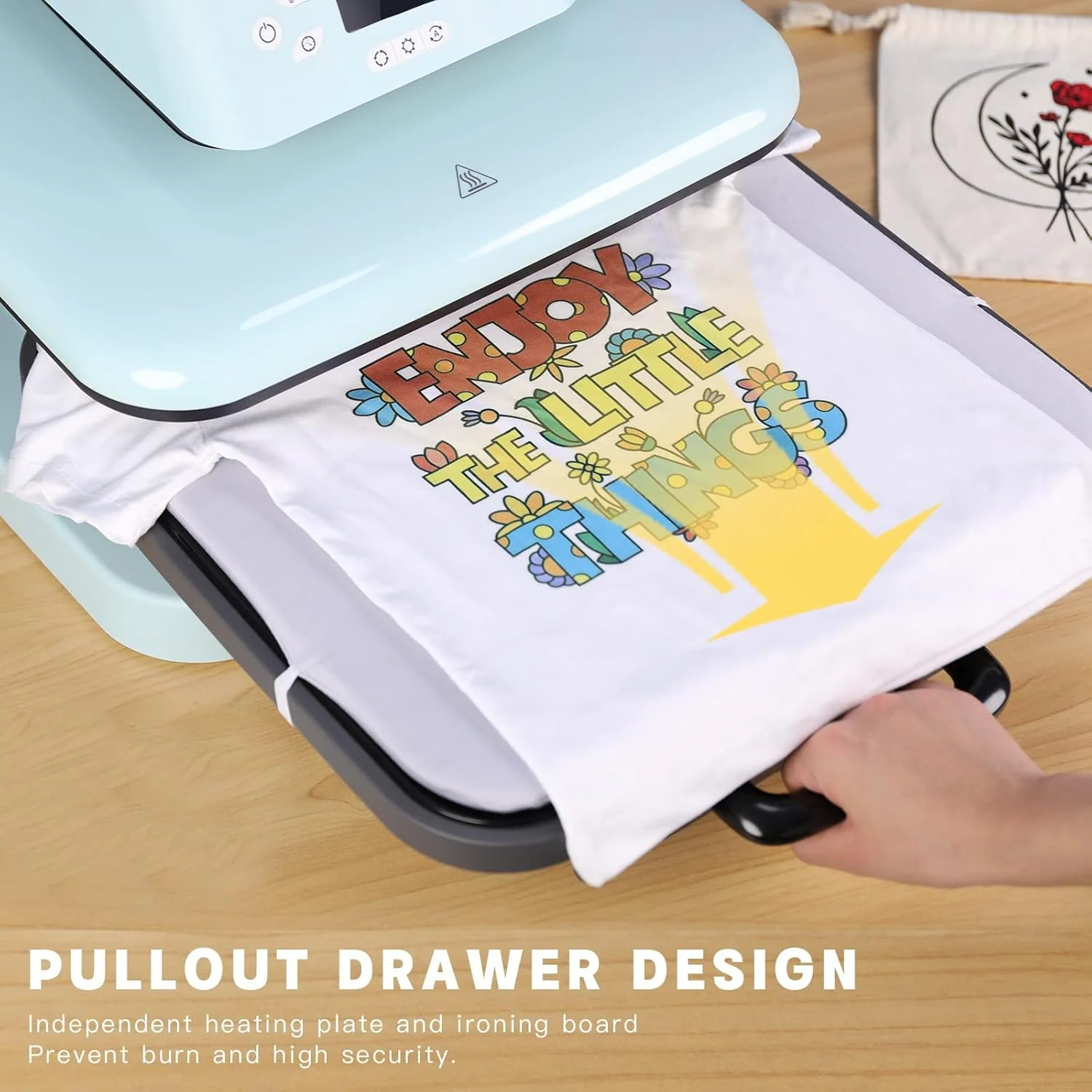 HTVRONT Auto Heat Press Machine 15"x15"  230V - (2 Colors) - Image 7
