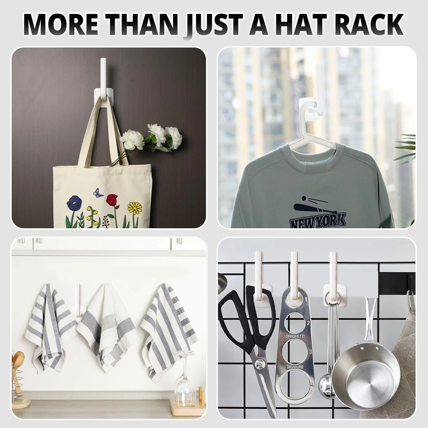 Cap Hangers Holder For Wall - 6pcs - Image 6
