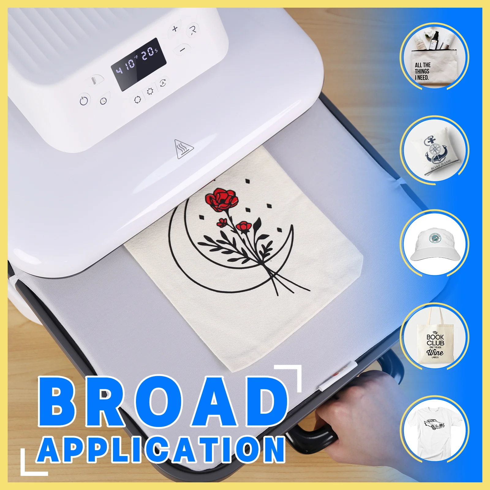 HTVRONT Auto Heat Press Machine 15"x15" 230V - (2 Colors) - Image 13