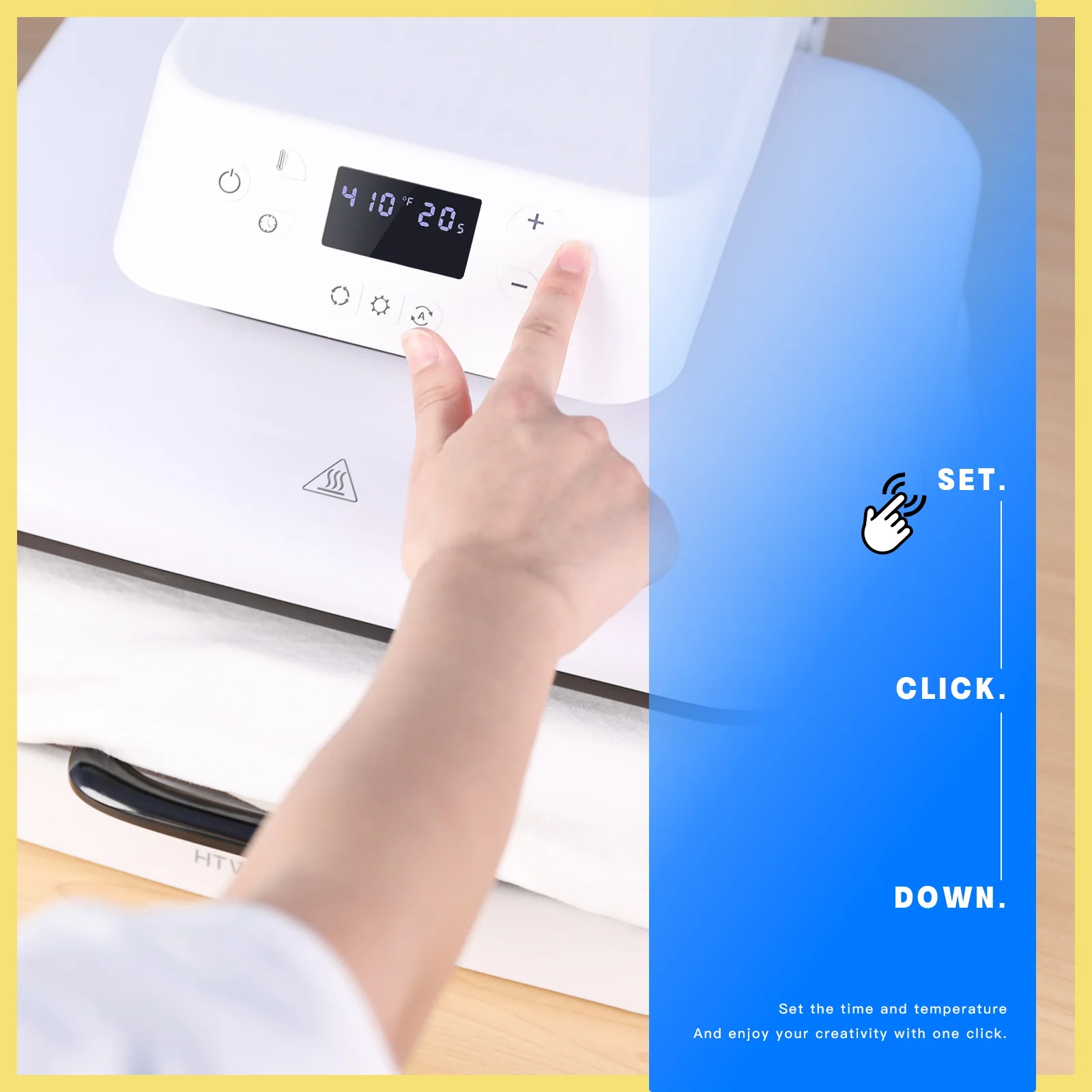 HTVRONT Auto Heat Press Machine 15"x15" 230V - (2 Colors) - Image 14