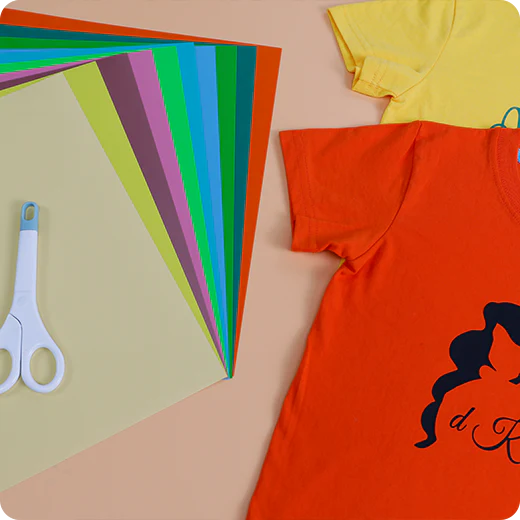 Heat Transfer Vinyl Light Colors Bundle - 12"x10" 10 Pack(10 Colors ) - Image 4