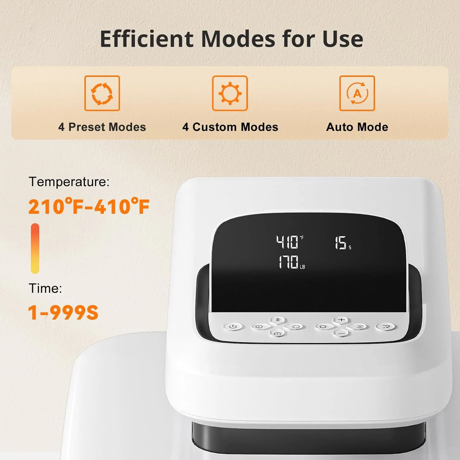 HTVRONT Auto Heat Press 2 - Digit 230V,Your Smartest Solution of Heat Transferring.For DTF,HTV,Sublimation,PUFF.For DIY T shirt,hat,jacket,pillow,ceramic,hoodie, and more - Image 14