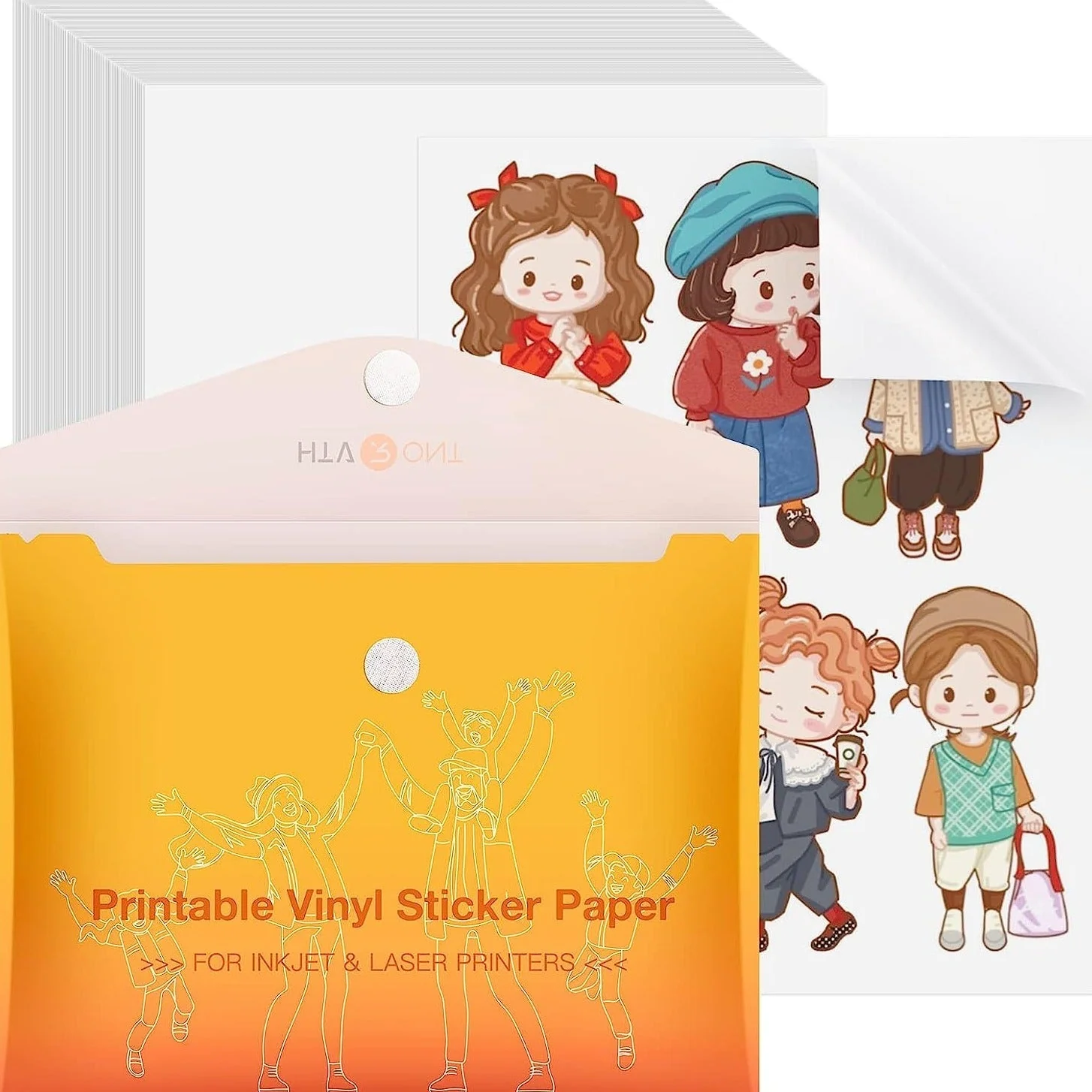 Glossy Printable Vinyl Sticker Paper 100 Sheets Waterproof - 8.5"X 11" - Image 7